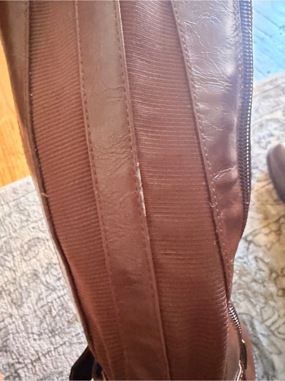 Women’s Knee-High Riding Boots – Brown – Size 7.5W